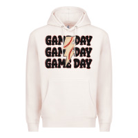 Pale Pink game day game day baseball Premium Hoodie - MaliasSmallBusiness