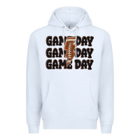 White game day game day game day basketball Premium Hoodie - MaliasSmallBusiness