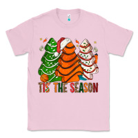Bubblegum Pink Tis' The Season Basketball Christmas Cakes Classic Tee - BundleAndBundleShop