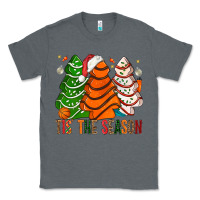 Charcoal Heather Tis' The Season Basketball Christmas Cakes Classic Tee - BundleAndBundleShop