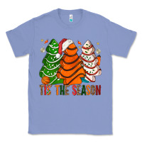 Colony Blue Tis' The Season Basketball Christmas Cakes Classic Tee - BundleAndBundleShop