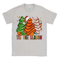 Moon Dust Tis' The Season Basketball Christmas Cakes Classic Tee - BundleAndBundleShop