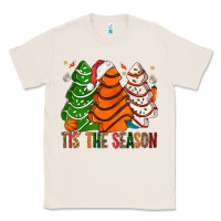 Natural Tis' The Season Basketball Christmas Cakes Classic Tee - BundleAndBundleShop