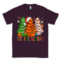 Plum Tis' The Season Basketball Christmas Cakes Classic Tee - BundleAndBundleShop