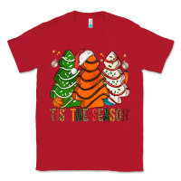 Red Tis' The Season Basketball Christmas Cakes Classic Tee - BundleAndBundleShop