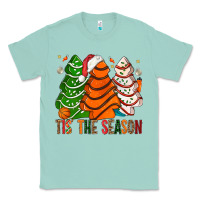 Seafoam Tis' The Season Basketball Christmas Cakes Classic Tee - BundleAndBundleShop