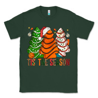 Sports Green Tis' The Season Basketball Christmas Cakes Classic Tee - BundleAndBundleShop