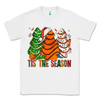 White Tis' The Season Basketball Christmas Cakes Classic Tee - BundleAndBundleShop