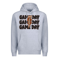 Heather Grey game day game day game day basketball Premium Hoodie - MaliasSmallBusiness