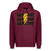 Burgundy game day game day game day softball Premium Hoodie - MaliasSmallBusiness