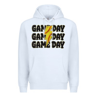White game day game day game day softball Premium Hoodie - MaliasSmallBusiness