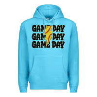 Ocean Blue game day game day game day softball Premium Hoodie - MaliasSmallBusiness