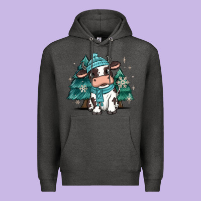 Premium Hoodie winter i'm udderly freezing baby cow