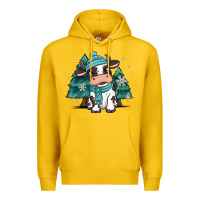 Lemon winter i'm udderly freezing baby cow Premium Hoodie - MaliasSmallBusiness