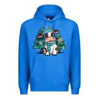 True Royal winter i'm udderly freezing baby cow Premium Hoodie - MaliasSmallBusiness