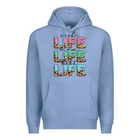 Colony Blue wife life mom life best life Premium Hoodie - MaliasSmallBusiness