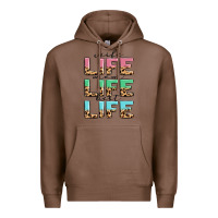 Chestnut wife life mom life best life Premium Hoodie - MaliasSmallBusiness