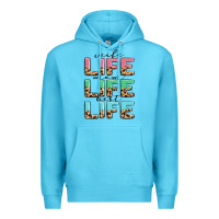 Ocean Blue wife life mom life best life Premium Hoodie - MaliasSmallBusiness