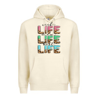 Sandshell wife life mom life best life Premium Hoodie - MaliasSmallBusiness