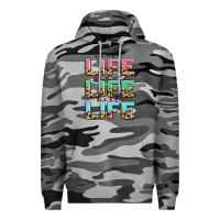 Slate Camo wife life mom life best life Premium Hoodie - MaliasSmallBusiness