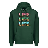 Sports Green wife life mom life best life Premium Hoodie - MaliasSmallBusiness