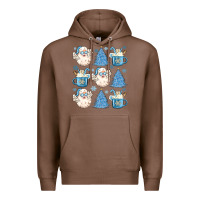 Chestnut santa claus doodles christmas Premium Hoodie - MaliasSmallBusiness