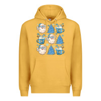 Mustard santa claus doodles christmas Premium Hoodie - MaliasSmallBusiness