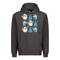 Smoke santa claus doodles christmas Premium Hoodie - MaliasSmallBusiness