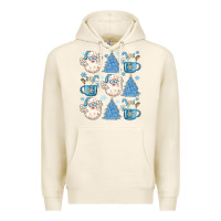Tofu santa claus doodles christmas Premium Hoodie - MaliasSmallBusiness