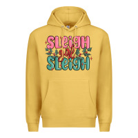 Antique Gold sleigh girl sleigh christmas Premium Hoodie - MaliasSmallBusiness