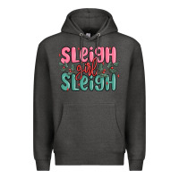 Charcoal Heather sleigh girl sleigh christmas Premium Hoodie - MaliasSmallBusiness