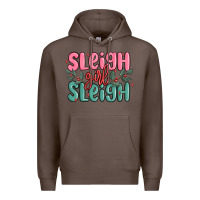 Coffee sleigh girl sleigh christmas Premium Hoodie - MaliasSmallBusiness