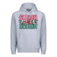 Heather Grey sleigh girl sleigh christmas Premium Hoodie - MaliasSmallBusiness