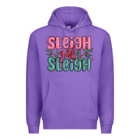 Purple sleigh girl sleigh christmas Premium Hoodie - MaliasSmallBusiness