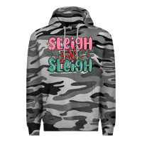 Slate Camo sleigh girl sleigh christmas Premium Hoodie - MaliasSmallBusiness