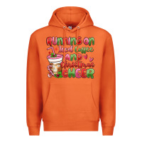 Carrot running on iced coffee and christmas cheer Premium Hoodie - MaliasSmallBusiness