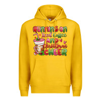 Lemon running on iced coffee and christmas cheer Premium Hoodie - MaliasSmallBusiness