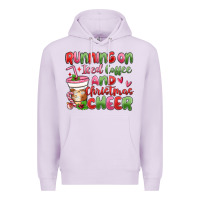 Lilac running on iced coffee and christmas cheer Premium Hoodie - MaliasSmallBusiness