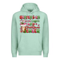 Seafoam running on iced coffee and christmas cheer Premium Hoodie - MaliasSmallBusiness