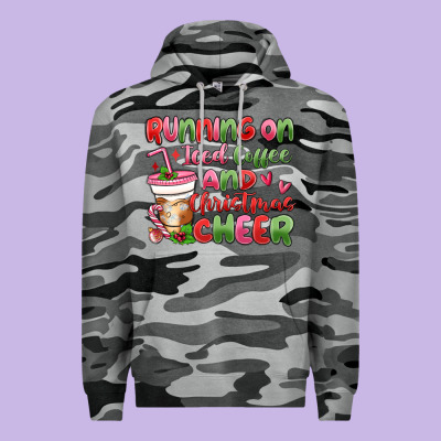 Premium Hoodie running on iced coffee and christmas cheer