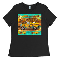Black western bee gnomes truck honeycomb  leopard turquoise wooden serape Ladies Tee - Artiststas
