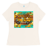 Western Bee Gnomes Truck Honeycomb  Leopard Turquoise Wooden Serape Ladies Tee | Teevron