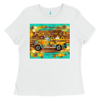 White western bee gnomes truck honeycomb  leopard turquoise wooden serape Ladies Tee - Artiststas