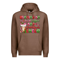 Chestnut running on iced coffee and christmas cheer Premium Hoodie - MaliasSmallBusiness