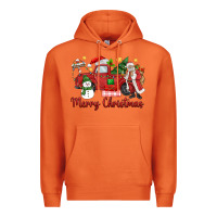 Carrot merry christmas truck Premium Hoodie - MaliasSmallBusiness