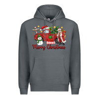 Rock merry christmas truck Premium Hoodie - MaliasSmallBusiness