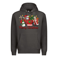 Smoke merry christmas truck Premium Hoodie - MaliasSmallBusiness