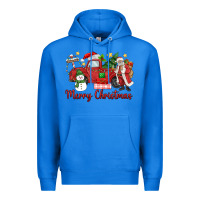 True Royal merry christmas truck Premium Hoodie - MaliasSmallBusiness