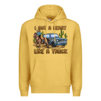 Antique Gold i got a heart like a truck Premium Hoodie - MaliasSmallBusiness