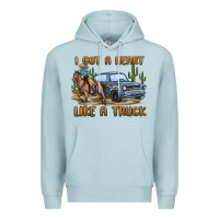 Blue Mist i got a heart like a truck Premium Hoodie - MaliasSmallBusiness